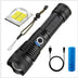 Strong Light Flashlight, Rechargeable, Zoom Power Display, Outdoor Super Bright And Portable