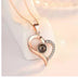 Valentines Day Gift Soap Rose Gift Box Crystal Pendant Necklace Eternal Flower Jewelry Box Set Wedding Birthday Gift For Girlfriend
