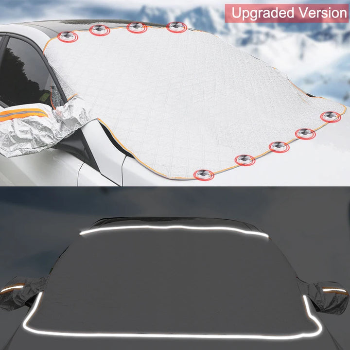 Car Windshield Snow Shield for Winter Car Cover Front Window anti Ice Frost Outdoor Protection Snow Cover with Magnet