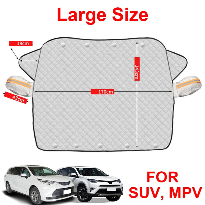 Car Windshield Snow Shield for Winter Car Cover Front Window anti Ice Frost Outdoor Protection Snow Cover with Magnet