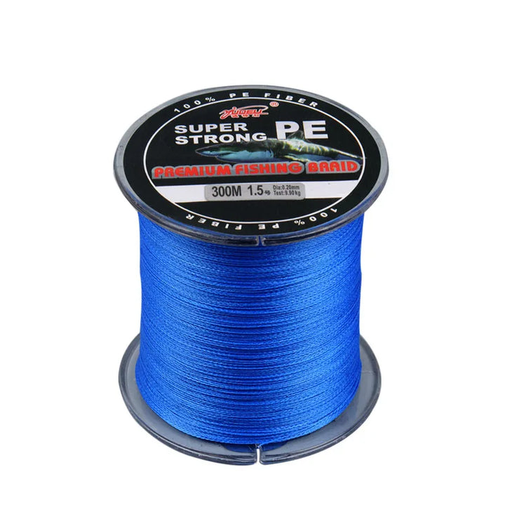 Fishing Line 300M 4 Strands Superpower Braided Wire 4.8Kg-40.2Kg Multifilament Braided Fishing Line Reservoir Pond