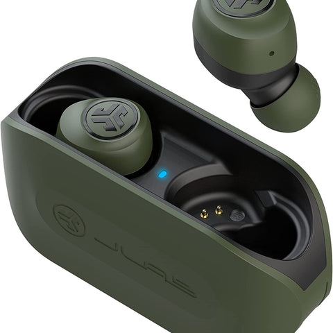 Go Air True Wireless Bluetooth Earbuds + Charging Case, Green, Dual Connect, IP44 Sweat Resistance, Bluetooth 5.0 Connection, 3 EQ Sound Settings Signature, Balanced, Bass Boost