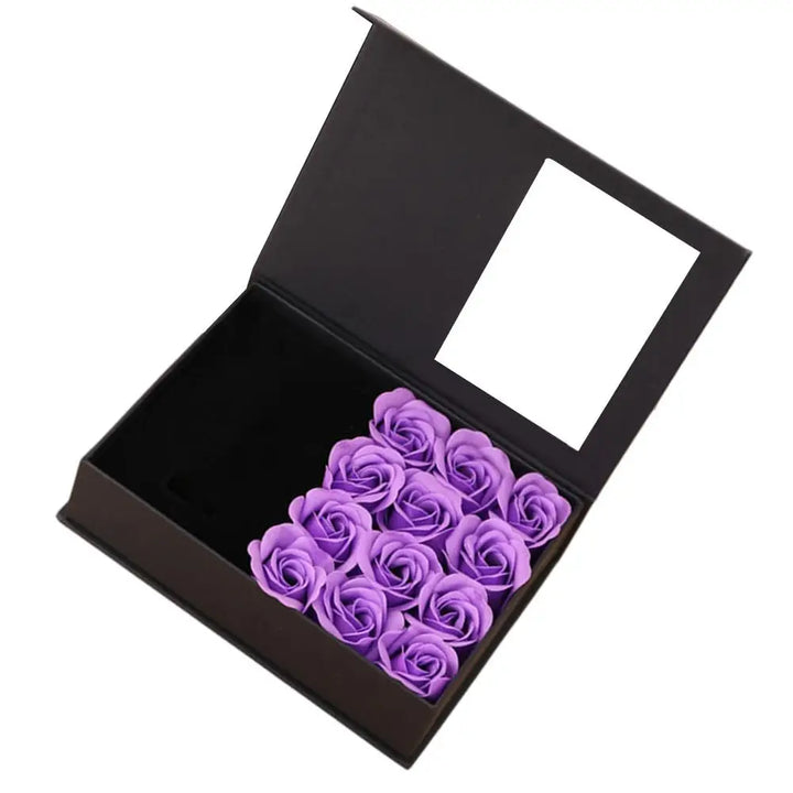 Jewelry Box Valentine'S Day Soap Rose Necklace Ring Gift Box Jewelry Box Valentines Day Soap Rose Necklace Ring Gift Box