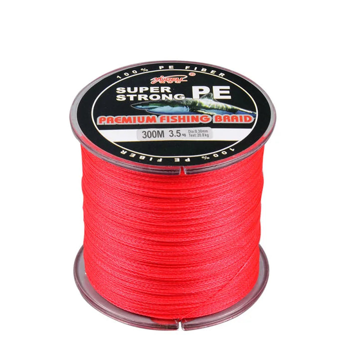 Fishing Line 300M 4 Strands Superpower Braided Wire 4.8Kg-40.2Kg Multifilament Braided Fishing Line Reservoir Pond